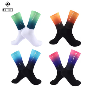 Custom Logo Compression Aero Cycling <b>Socks</b> ODM Factory Direct <b>High</b> Quality Knitted Print Bicycle <b>Socks</b> for Summer - Product Image 4