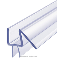 Bande d'étanchéité inférieure de porte de douche sans cadre chaude Arrêtez les fuites de douche et créez une bande d'étanchéité en PVC/PC pour barrière d'eau