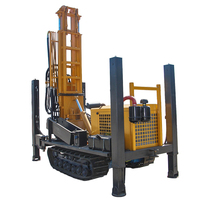Foreuse hydraulique pneumatique sur chenilles MKD-200 de 200 m, machine de forage de puits d'eau diesel pour l'irrigation agricole