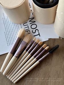 8-Piece Mini <b>Makeup</b> <b>Brush</b> <b>Set</b> Short Handle Transparent Handle Portable Powder <b>Brush</b> Contour <b>Brush</b> Blush <b>Brush</b> Eyeshadow <b>Brush</b> - Product Image 3