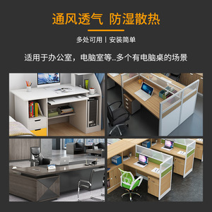 Large Single-Hole Breathable Mesh Plastic Cabinet Office <b>Computer</b> <b>Desk</b> Main Unit Shell Ventilation Heat Dissipation Accessories - Product Image 4
