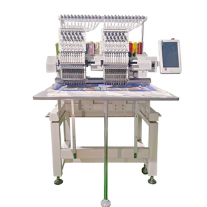1200 tr/min haute vitesse Brother <span class=keywords><strong>deux</strong></span> tête machines à coudre Machine à broder programmable à tête unique pour casquette chemise - Product Image 6