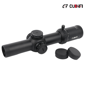 Cuinfi 1-10x28 FFP LPVO Taktik Av Dürbünü Alüminyum Alaşımlı Tam Çok Katmanlı Kaplamalı ED Cam Retikül <span class=keywords><strong>6</strong></span> Seviyeli Kırmızı Aydınlatma - Product Image 2