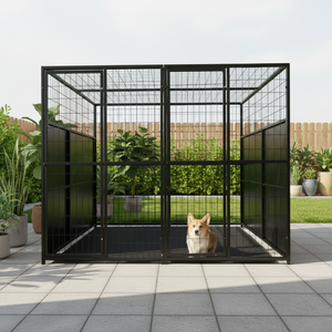 Lüks Büyük Açık Hava Köpek Kulübesi Mobilyası, Köpek Bakım Kulübeleri, Evcil Hayvan Oteli, Mağaza ve Ev Kullanımı için Evcil Hayvan Kafesi ile - Product Image 5