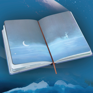Cuaderno <span class=keywords><strong>de</strong></span> notas luminoso para estudiantes, cuaderno <span class=keywords><strong>de</strong></span> tapa dura kawaii, imagen interior, papelería, ciervo, creativo, regalos para <span class=keywords><strong>mujeres</strong></span> - Product Image 4