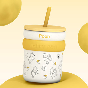 Nuovi Arrivi: Tazza in Porcellana con Cannuccia a Tema <span class=keywords><strong>Winnie</strong></span> <span class=keywords><strong>the</strong></span> <span class=keywords><strong>Pooh</strong></span> per Bambini, Capacità 450ml, Confezione Regalo - Product Image 6