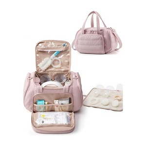 กระเป๋าเก็บเครื่องปั๊มนมแบบมีช่องเก็บความเย็น ดีไซน์ฉนวนกันความร้อน ผลิตจากโพลีเอสเตอร์ สำหรับคุณแม่ พกพาสะดวก ใช้กลางแจ้งได้ - Product Image 1