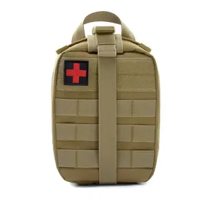 登山和徒步旅行急救包迷彩范妮包批发医用袋，带腰部附件，用于野营