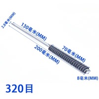 Brosse de nettoyage et d'affûtage pour cylindres, outil de rodage 1/4, longueur de bristle 100 mm, pierre à débavurer en carbure de silicium, usage industriel OEM