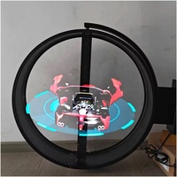 Proyector de Holograma Muen Ventilador con Pantalla LED 3D Equipo de Publicidad para Interiores para Showroom Educativo y Proyector Holográfico