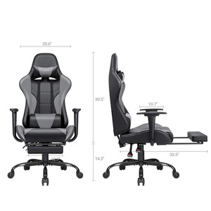 Prix de gros meilleur jeu 2025 cuir respirant course traçage jeu <span class=keywords><strong>bureau</strong></span> <span class=keywords><strong>Gamer</strong></span> chaises pivotant ascenseur chaise avec repose-pieds - Product Image 1