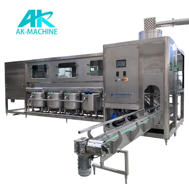 AK MACHINE QGF-150 Full Automatic 5 Gallon Barrel Water Filling Machine 3in1 Mineral Water Bottling 20ltr Water Filling Machine