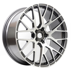 ล้อแม็กซ์อัลลอยด์ปลอมแปลง 5x112 5x130 สำหรับ Porsche Macan Panamera ล้อขอบลึก สีเทากันเมทัล ดีไซน์ 5 รู ล้อแม็กซ์รถยนต์ - Product Image 1