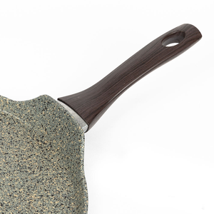 Juego de Sartenes Clásicas de Hierro Fundido de Alta Calidad con Revestimiento Interior Antiadherente de PTFE, Utensilios de Cocina de Granito Negro, Incluye Sartenes para <span class=keywords><strong>Pizza</strong></span>, Apto para Gas e Inducción - Product Image 4