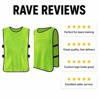 Rompi Latihan Olahraga Neon Hijau Grosir 2026, Rompi Latihan Sepak Bola, Pinnie Latihan Tim, Logo Kustom OEM, MOQ 500 PCS