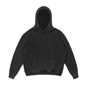 เสื้อฮู้ดดี้ทรงโอเวอร์ไซส์สไตล์วินเทจสตรีทแวร์ รุ่น KG420 ปักโลโก้ตามสั่ง ผ้าคอตตอน 100% หนา 420 แกรม ซับใน ล้างสีแบบ Acid Wash สำหรับฤดูใบไม้ร่วง - Product Image 4