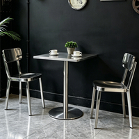 Table rectangulaire moderne avec panneaux, pieds en acier inoxydable de haute qualité, réglable, assemblée, pour la maison, le bureau, l'appartement, le parc