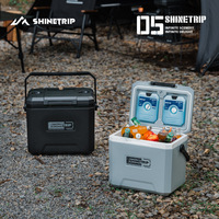 Glacière isotherme tactique portable en PE de 16L/22L pour la conservation des aliments frais, réfrigérateur de voiture