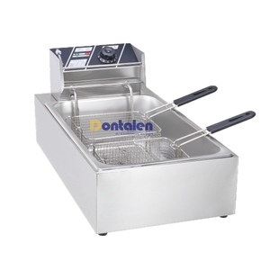 Dontalen 6L*2 Commercial Stainless Steel Eco-friendly Potato <strong>Chips</strong> Chicken Frying Machine Electric Deep <strong>Fryers</strong> CE Industrial - Product Image 5