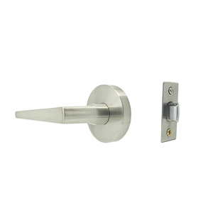 Fonction <span class=keywords><strong>de</strong></span> confidentialité à levier <span class=keywords><strong>de</strong></span> rampe avec bouton poussoir rond en laiton satiné rose poignée <span class=keywords><strong>de</strong></span> <span class=keywords><strong>porte</strong></span> à réglage rapide <span class=keywords><strong>doré</strong></span> - Product Image 5