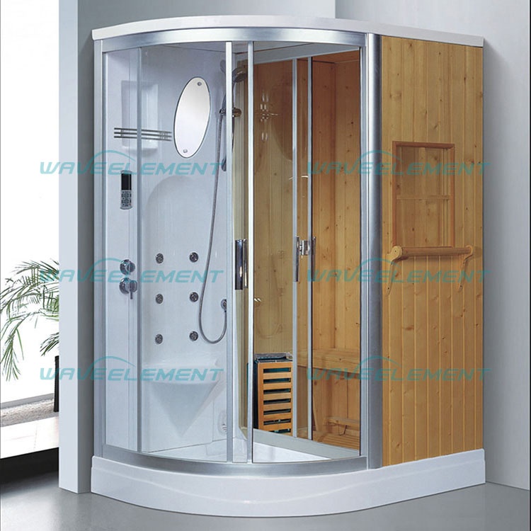 Hot sale sauna bath wooden room/ dry sauna room/ sauna rooms 4 person steam with far infrared heating