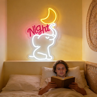 Enseigne néon murale LED Neonawall, alimentée par USB, avec interrupteur à intensité variable, pour décoration murale, snack-bars, magasins de proximité, cafés, bars, fêtes, vitrines, maison, cadeau