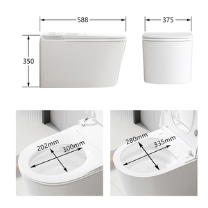 Nouvel arrivage Toilette intelligente murale haut de gamme de bonne qualité couleur blanche Inodoro Salle de bain suspendue au mur Toilette intelligente automatique - Product Image 6