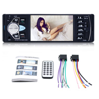 Autoradio universel BT MP5 avec lecteur USB/SD/AUX/FM, stéréo de voiture, télécommande au volant, 1 Din, autoradio 4 pouces