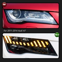 Phares HETOP A7 2011-2014, phares de voiture LED améliorés, projecteur DRL, lentille de projecteur, phare avant, accessoires Plug and Play pour Audi
