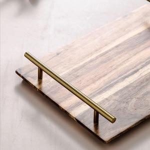 Bandeja de almacenamiento de madera con asas para el hogar, cocina, encimera, organizador decorativo, bandeja de servicio a la venta, de proveedor indio - Product Image 5