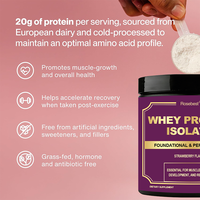 Toptan OEM Özel Etiketli Şekersiz Otla Beslenmiş Whey Protein İzolat Tozu Kas İyileştirme ve Büyüme Destekleyici Takviye Toptan