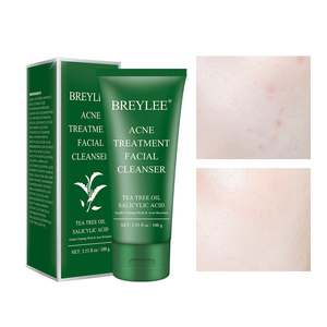BREYLEE tea tree crème faciale nettoyant acné traitement éclaircissant facewash nettoyant pour le visage - Product Image 2