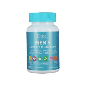 男性复合维生素，补充片剂含维生素a，C，D，E和锌，用于免疫健康支持，B12，钙