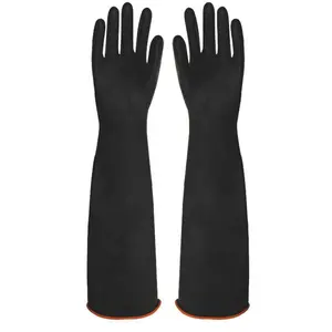 Waterproof Chemical Resistant Protective Safety Work Reusable Gloves Black Gloves Industrial Gloves Work