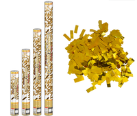 Canon à confettis doré portable personnalisable de 30 cm pour mariage, remise de diplôme et célébrations saisonnières