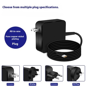 อะแดปเตอร์แปลงไฟโน้ตบุ๊ค Type-C 65W ได้รับการรับรอง3C สำหรับ Asus สำหรับ <span class=keywords><strong>Lenovo</strong></span> สำหรับ Xiaomi PD ชาร์จเร็ว QC3.0 OTP Protection - Product Image 2