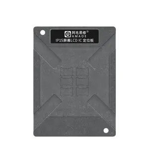 Plate-forme BGA pour <span class=keywords><strong>iPhone</strong></span> 15 LCD IC Position IC pochoir Rebolling Amaoe pochoir Kit de pochoirs de Rebillage - Product Image 1