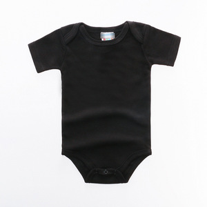 Mameluco para Bebé Recién Nacido, Mono de Verano de Manga Corta, Color Sólido, Tejido de Algodón, 0-6 Meses, ODM en Existencia - Product Image 4
