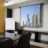 Pantalla de Proyección Portátil 3D FUTURE WS60-WS150 de 120 Pulgadas, Ligera, para Interiores, Blanca Mate, Desplegable, para Montaje en Techo o Pared, ALR, para el Hogar