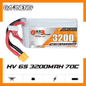 Gnb gaoneng lihv 3200mAh 6S 22.8V XT60 70C 140C แบตเตอรี่ RC Lipo สำหรับรถบังคับวิทยุแพ็คนุ่ม - Product Image 2