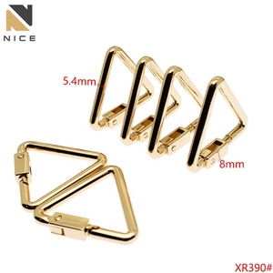 Metalen Driehoekige Veerpoortgesp Handtas Accessoires Metalen Driehoekige Veerspoel Aansluitingsgesp Voor Handtas Sleutelhanger - Product Image 2