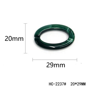 Cadena de cristal ocular de 20x29mm, cadena de resina acrílica ovalada de plástico antideslizante, para protección del medio ambiente - Product Image 6