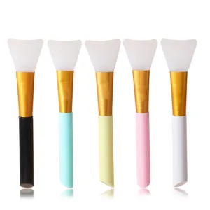 High Quality Eco-friendly Silicone Brush for Facial Mask thickened aluminum ferrule