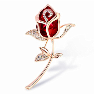 Broche de Rosa para Traje, Aleación con Baño Ecológico, Accesorio de Moda para Bodas y Compromisos para Trajes de Mujer - Product Image 3