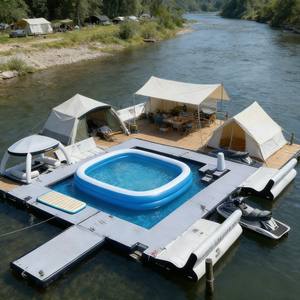 Isola Galleggiante Gonfiabile Stabile e Antiscivolo per Servizi Pubblici in <span class=keywords><strong>Marina</strong></span> - Product Image 3