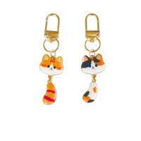 Porte-clés Adorable Chat, Bijou Commémoratif pour Animaux de Compagnie, pour Femmes, Hommes, Filles, Sacs à Main, Cadeau, Artisanat DIY