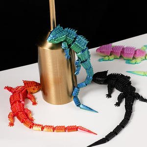 Vashine Figuras de acción de lagarto impresas en 3D, juguetes magnéticos divertidos para nevera, animales flexibles de cristal, cabritos impresos en 3D para niños - Product Image 6