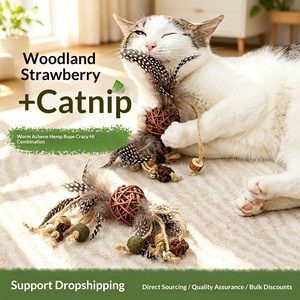 Jouet à mâcher en bois de Polygonum à la Catnip – Jouet durable anti-ennui et pour la dentition des chats et chatons - Product Image 3