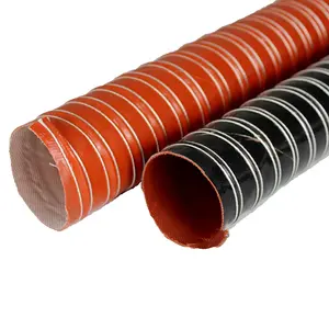 Red High-temperature Silicone Duct High-temperature Red Silicone Air Duct Red Silicone High-temperature Ventilation Duct