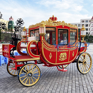 Chariot royal électrique de luxe à 4 roues pour les excursions panoramiques, en promotion pour les célébrations festives et les parcs d'attractions - Product Image 6